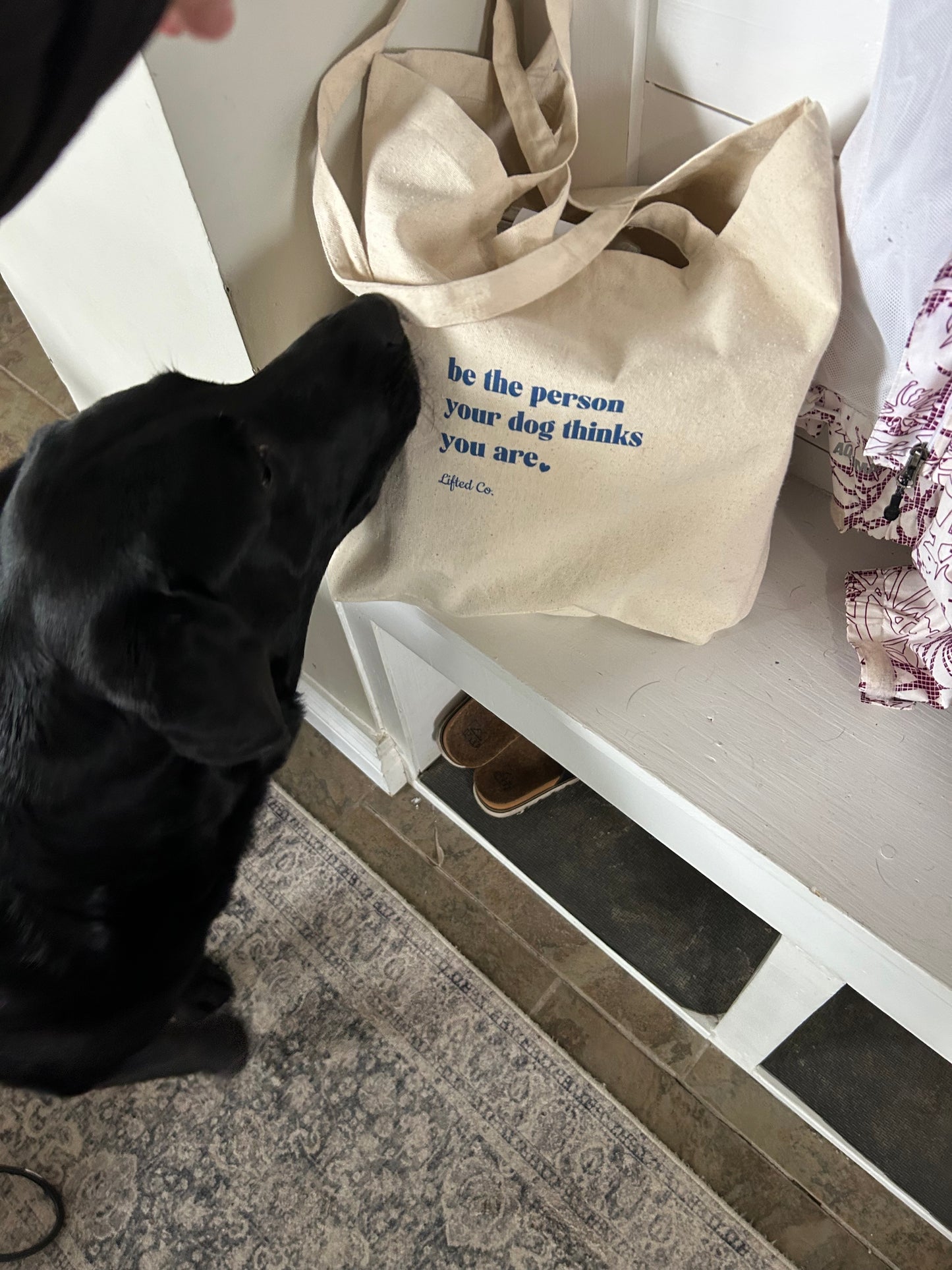 Be the Person Your Dog Thinks You Are Tote Bag